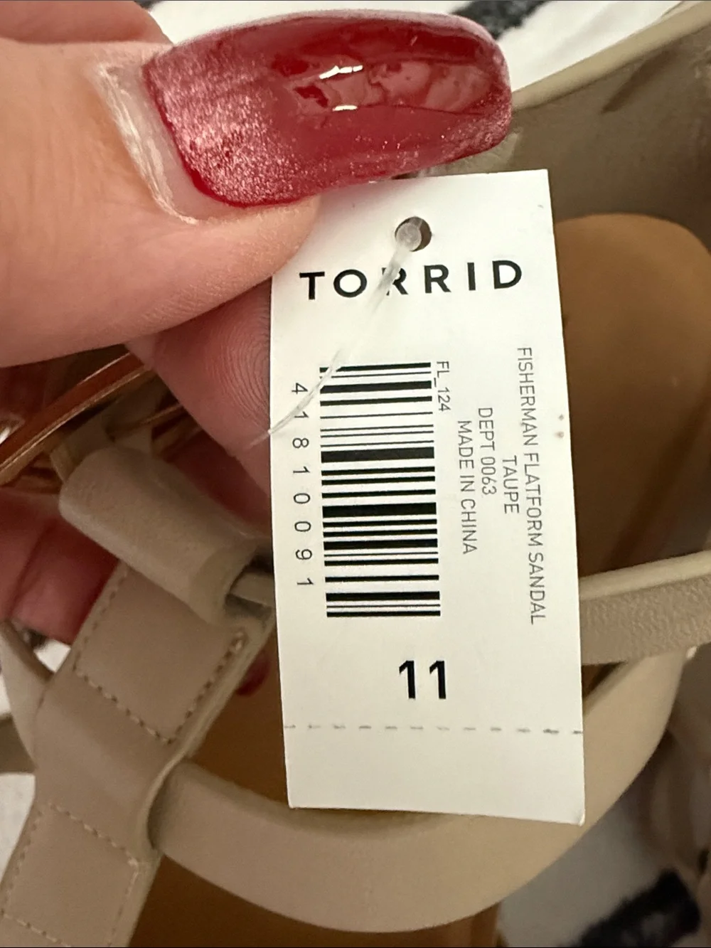 torrid Neutral Beige Platform Espadrille Sandals with Ankle Strap Size 11WW
